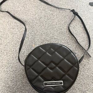 Marc by Marc Jacobs Leather Round Black Quilted Crossbody Bag From the 2010s